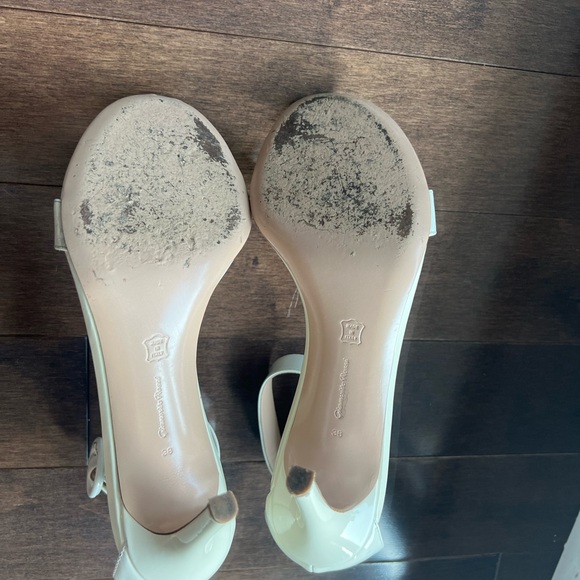 Gianvito Rossi 85mm strap sandals in white patent - Picture 5 of 7